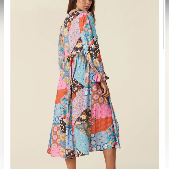 NWT Spell Cha Cha Boho Midi Dress, XS - Picture 5 of 8